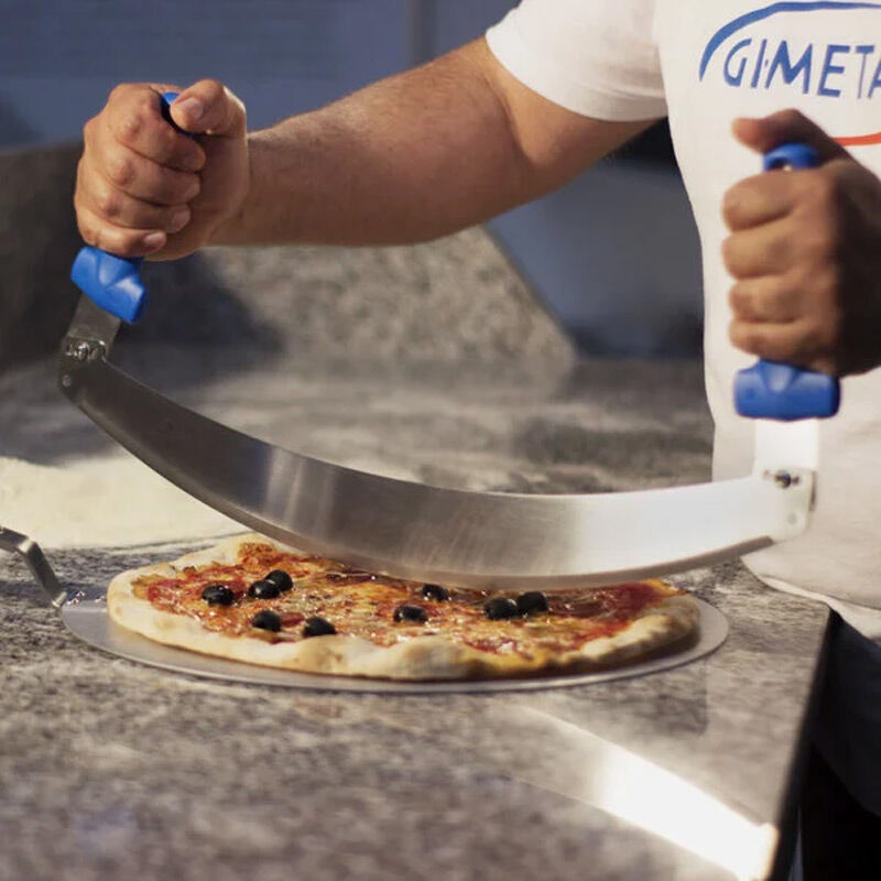 Gi-Metal AC-MZP Paslanmaz Çelik Pizza Kesici, 50 cm - Gi-Metal