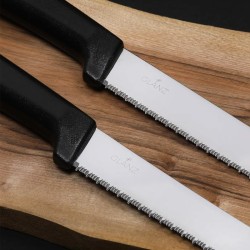 Glanz Plastik Saplı Tırtıklı Kruvasan ve Ekmek Bıçağı, 35 cm - Thumbnail