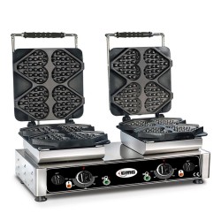 GMG WE 24 Ti Amo Heart Model Waffle Maker, Exchangeable Plate - GMG