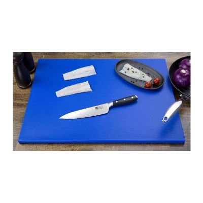GNÇ Plastik Polyethylene Cutting Board, 25x30x2 cm, Blue - GNÇ Plastik