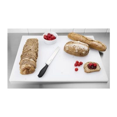 GNÇ Plastik Polyethylene Cutting Board, 40x30x2 cm, White - GNÇ Plastik