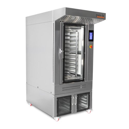 Greenoks GKF-ED10-GKF10 Konveksiyonel Döner Fırın, 10 Tepsi Kapasiteli, Mayalama Dolaplı, Elektrikli - 1