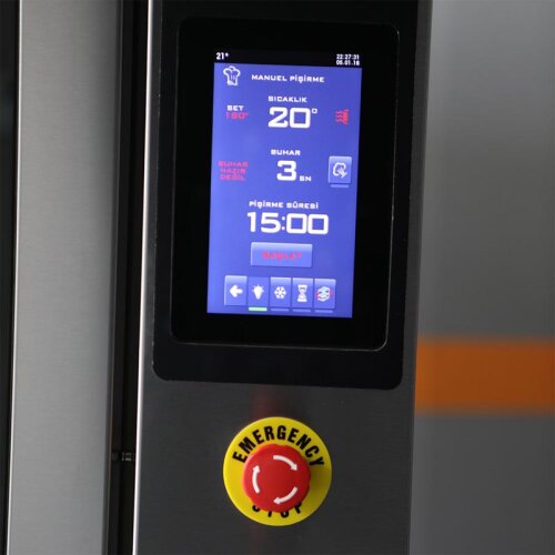 Greenoks GKF-ED10-GKF10 Konveksiyonel Döner Fırın, 10 Tepsi Kapasiteli, Mayalama Dolaplı, Elektrikli - 4