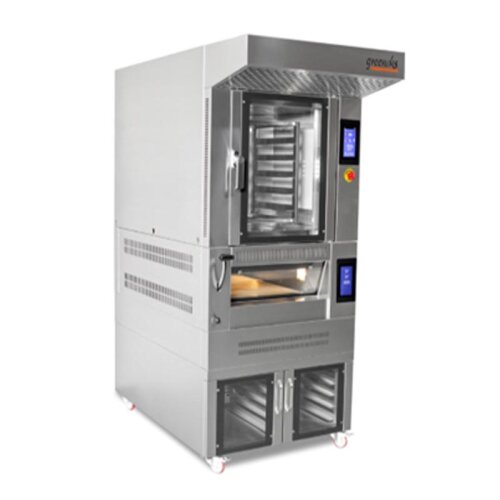 Greenoks GKF-ED5-COMB Convectional Stone Bottom Rotary Oven, 5 Tray Capacity, Fermentation Cabinet, Electric - Greenoks