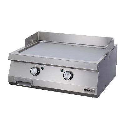 Öztiryakiler Set Üstü, Düz Grill Plate, 80x90 cm, Krom, Elektrikli - 1
