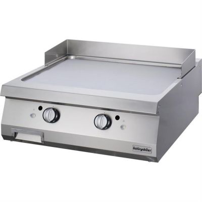 Öztiryakiler Set Üstü Düz Grill Plate, 80x90x30 cm, Krom, Gazlı - 1