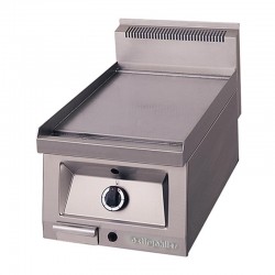 Öztiryakiler Set Üstü Düz Grill Plate, 40x65 cm, Krom, Elektrikli - Öztiryakiler