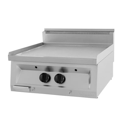 Öztiryakiler Set Üstü Düz Grill Plate, 70x65 cm, Krom, Gazlı - 1