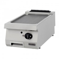 Öztiryakiler Set Üstü Oluklu Grill Plate, 40x90 cm, Krom, Gazlı - Öztiryakiler