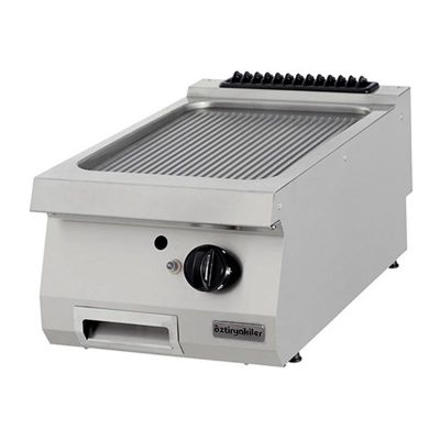 Öztiryakiler Set Üstü Oluklu Grill Plate, 40x90 cm, Krom, Gazlı - 1