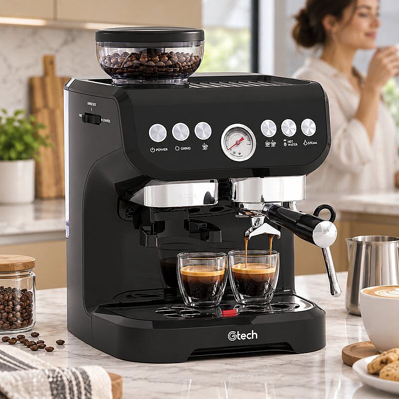 Gtech AC-517EC Бытовая кофемашина Barista Espresso с кофемолкой, 1 группа - Gtech
