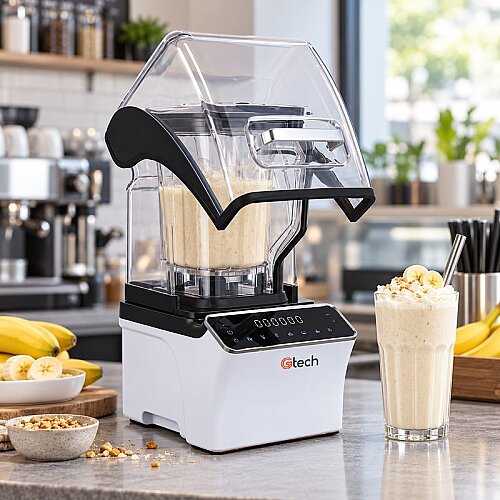 Gtech GT-E8 Bar Blender, Gürültü Önleyici Kapaklı, 1.2 L, 1500 W, Beyaz - 3