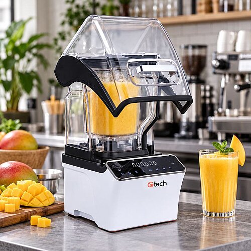 Gtech GT-E8 Bar Blender, Gürültü Önleyici Kapaklı, 1.2 L, 1500 W, Beyaz - 4