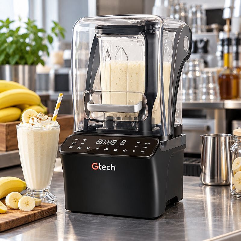 Gtech GT-E8 Bar Blender, Noise Cancelling Cover, 1.2 L, 1500 W, Black - Gtech