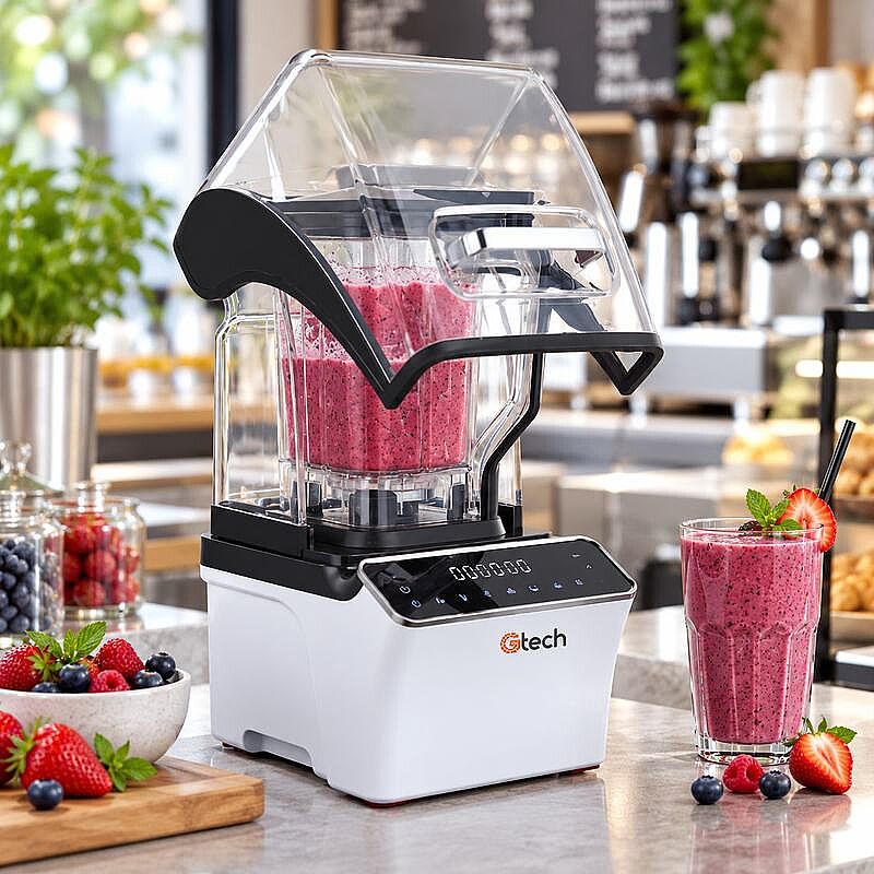Gtech GT-E8 Bar Blender, Noise Cancelling Cover, 1.2 L, 1500 W, White - Gtech