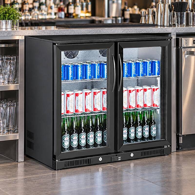 Gtech SC-208F Bar Arkası Şişe Soğutucu Dolap, 2 Kapılı - Gtech
