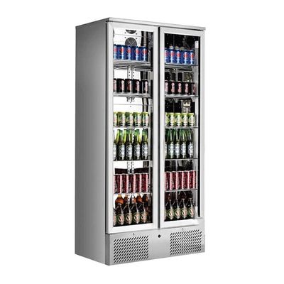 Gtech SC-458F-S Шкаф для охлаждения бутылок за барной стойкой, тип Upright, две двери, 458 л, Inox - Gtech