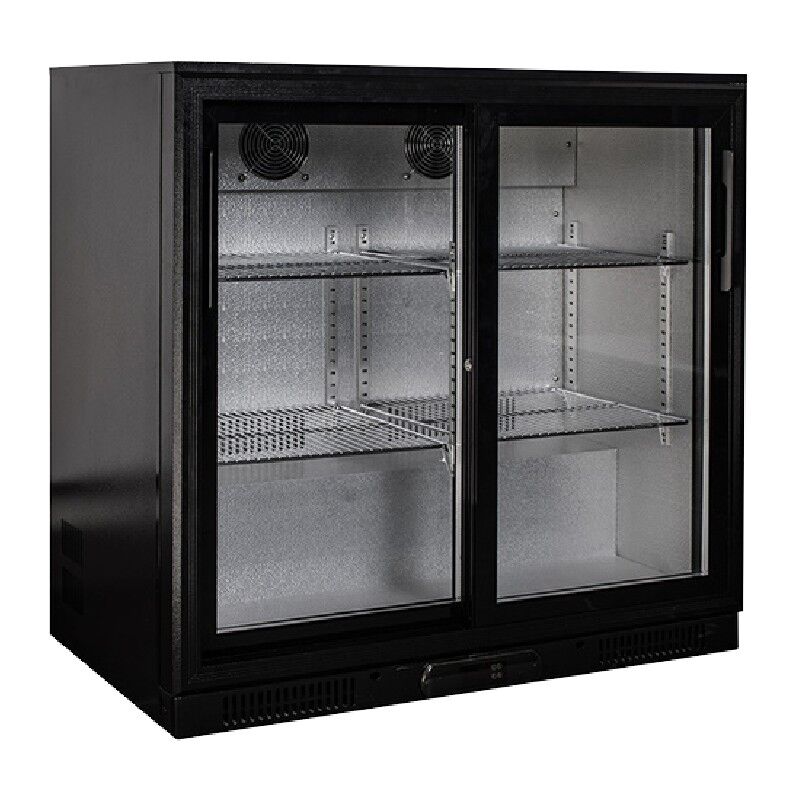 Gtech SC208F YF Bar Arkası Şişe Soğutucu Dolap, 2 Sürgü Kapılı - Gtech