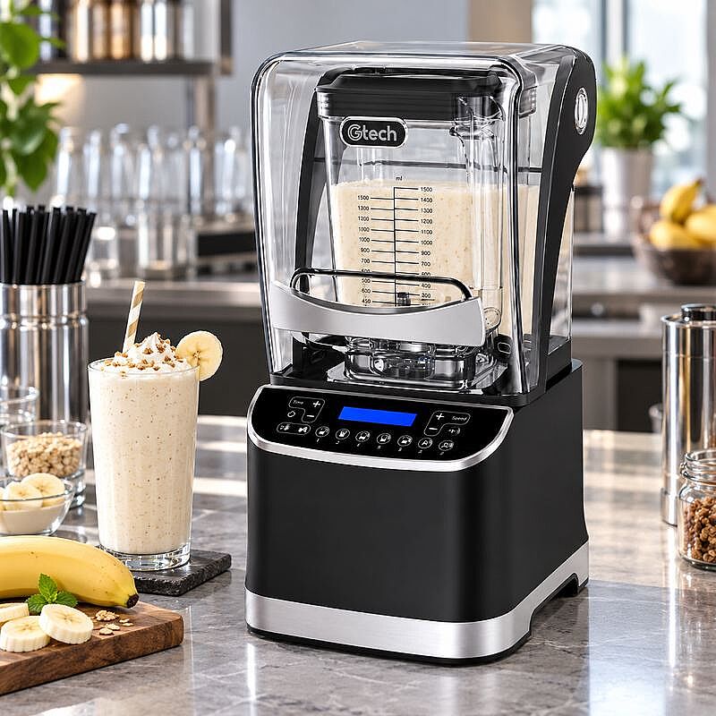 Gtech X9 Gürültü Önleyici Kapaklı Dijital Bar Blender, 1.5 L, 1680 W, Siyah - Gtech
