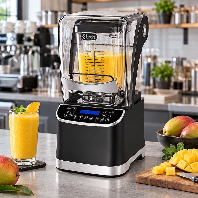 Gtech X9 Gürültü Önleyici Kapaklı Dijital Bar Blender, 1.5 L, 1680 W, Siyah - Gtech