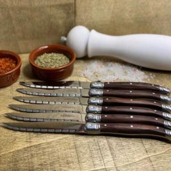 Gurmeaid 6'lı Et Bıçağı, Siyah - Gurmeaid