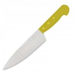 Gurmeaid Chef Knife, Plastic Handle, 19 cm, Yellow - Gurmeaid