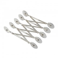 Gurmeaid Dough Cutter, 5 pcs, Flat, Serrated - Gurmeaid