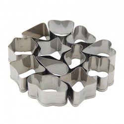 Gurmeaid Geometric Paste Cutter, 12 Pieces - Gurmeaid