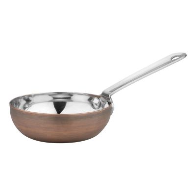 Gurmeaid İçi Paslanmaz Mini Sos Tavası, 7.5 cm, Antik Bakır - 1