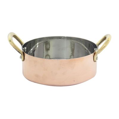 Gurmeaid İçi Paslanmaz Mini Sos ve Kızartma Tenceresi, 12 cm, Bakır - 1