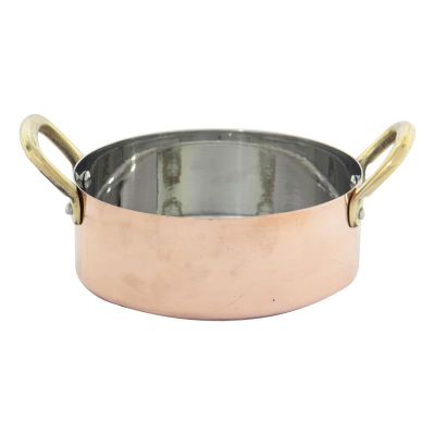 Gurmeaid İçi Paslanmaz Mini Sos ve Kızartma Tenceresi, 8 cm, Bakır - 1
