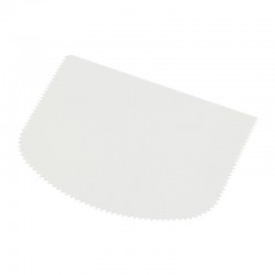 Gurmeaid Пластиковый овальный зигзагообразный скребок, 13x10 см - Gurmeaid