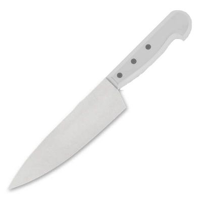 Gurmeaid Şef Bıçağı, Plastik Saplı, 19 cm, Beyaz - 1