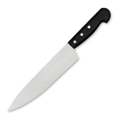 Gurmeaid Şef Bıçağı, Plastik Saplı, 23 cm, Siyah - 1