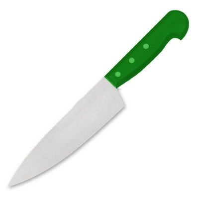 Gurmeaid Şef Bıçağı, Plastik Saplı, 23 cm, Yeşil - 1