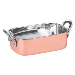 Gurmeaid Stainless Steel Mini Rectangular Pot, 14.5 cm, Copper - Gurmeaid