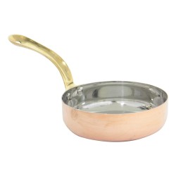 Gurmeaid مقلاة من الفولاذ المقاوم للصدأ، 16 × 4 سم، نحاس - Gurmeaid