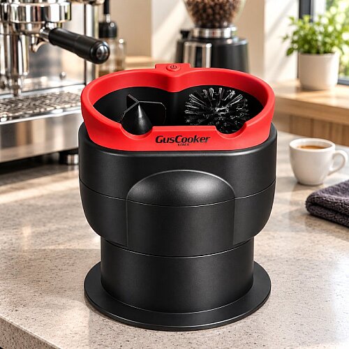 GusCooker CL2 Setüstü Otomatik Portafiltre Temizleyici, Kırmızı - 2