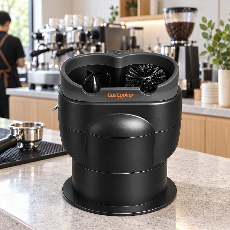 GusCooker CL2 Setüstü Otomatik Portafiltre Temizleyici, Siyah - GusCooker