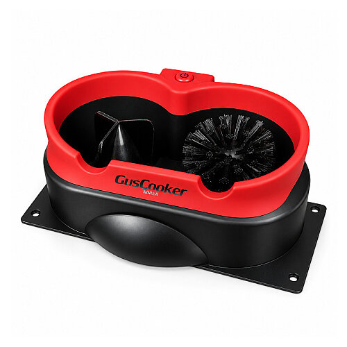 GusCooker CL2 Tezgaha Monte Otomatik Portafiltre Temizleyici, Kırmızı - GusCooker