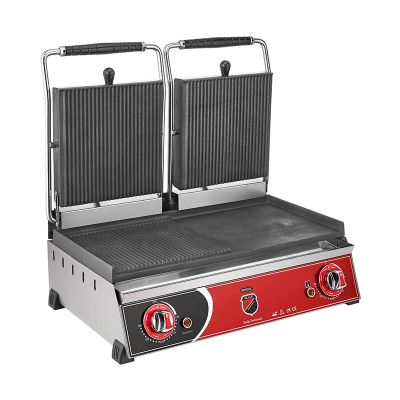 SilverInox 2133 Hamburger Makinesi, Çift Kapaklı, 20 Dilim, Elektrikli - 1