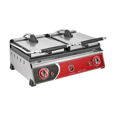 SilverInox 2133 Hamburger Makinesi, Çift Kapaklı, 20 Dilim, Elektrikli - 2