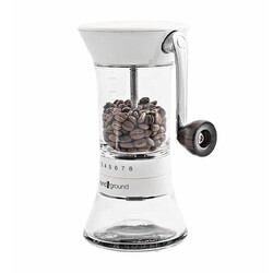 Handground Manual Coffee Grinder, White - Handground