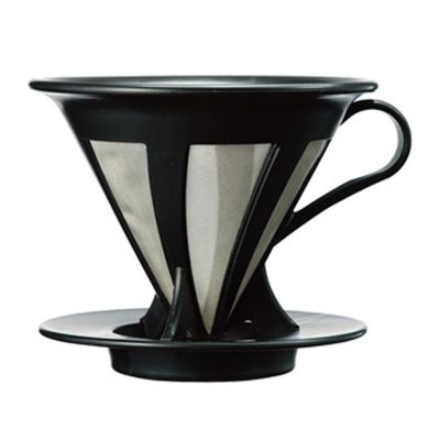 Hario CFOD-02B 02 Kendinden Filtreli Dripper, Siyah - 1