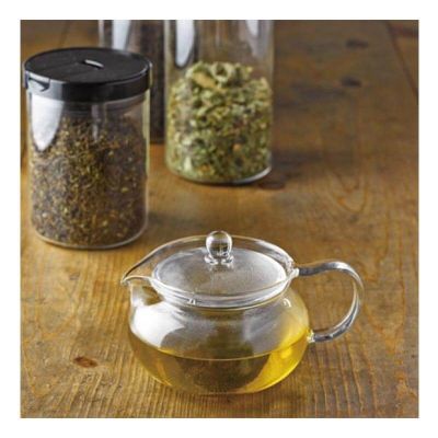 Hario CHJMN-HU-2 Cha Cha Kyusu Maru Teapot and 2-cup Set, 450 ml - Hario