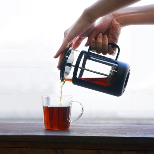 Hario CPU-4-B Cafe Press U French Press, 600 ml, Siyah - 3
