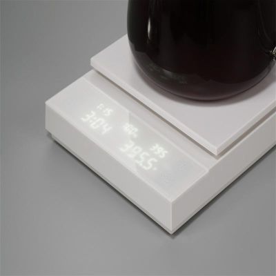 Hario CST-2000-W ميزان قهوة بولاريس، أبيض - Hario