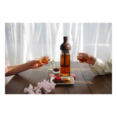 Hario FIC-70-CBR Cold Brew Bottle with Filter, 650 ml, Brown - Hario