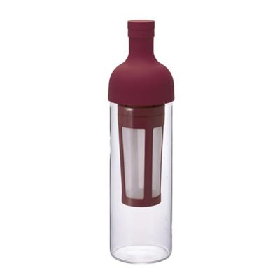 Hario FIC-70-CR Cold Brew Filter Bottle, 650 ml, Cherry Red - Hario