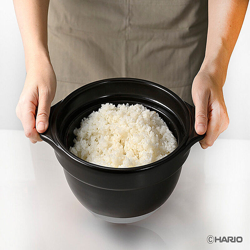 Hario GNR-200-B Gohangama Seramik Pirinç Pişirme Tenceresi - Hario